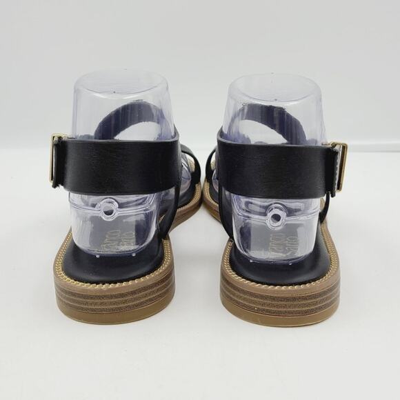 Franco Sarto Sandal, Black Leather 6.5 EUC - Picture 4 of 8